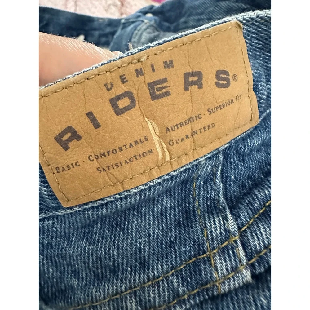 Riders Jeans Women 16 PET Blue Denim Mom High Rise‎ Tapered Leg Vintage Regular